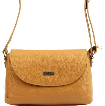 Kabelka Kožená crossbody kabelka MiaMore 01-018 camel