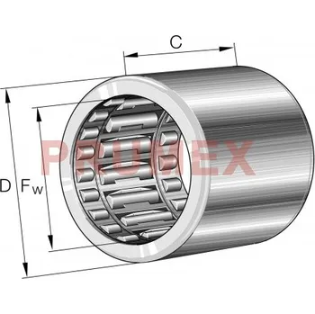 INA HFL 1226-L564 jednosměrné jehlové ložisko s lisovaným pouzdrem