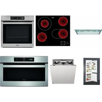Set domácích spotřebičů WHIRLPOOL AKZ9 9480 IX + WHIRLPOOL AKT 8190/BA + WHIRLPOOL AKR 650/1 IX + WHIRLPOOL ABSOLUTE AMW 730 IX + WHIRLPOOL WIO 3O540 PELG + WHIRLPOOL ART 65031