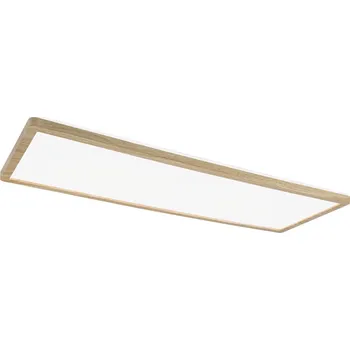 Paulmann 71036 Atria Shine, stropní svítidlo s korónou, 22W LED 4000K, 58x20cm, dřevěný vzhled, IP44