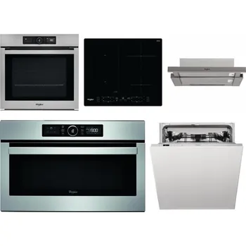 Set domácích spotřebičů WHIRLPOOL AKZ9 9480 IX + WHIRLPOOL WL B8160 NE + WHIRLPOOL AKR 5390/1 IX + WHIRLPOOL ABSOLUTE AMW 730 IX + WHIRLPOOL WIC 3C33 PFE