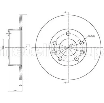 Brzdový kotouč Brzdový kotouč, , 7700715165, METELLI, 23-0112