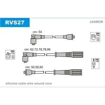 Zapalovací kabel Sada kabelů pro zapalování, , ETC 8619, GHT153, RTC6551, STC 8656, JANMOR, RVS27