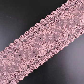 Elastická krajka 15 cm růžová