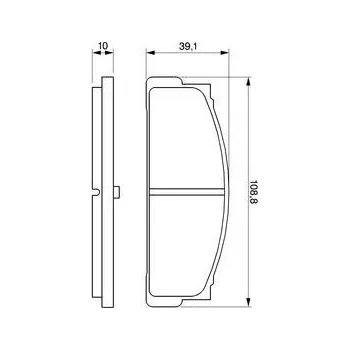 Brzdová destička Sada brzdových destiček, kotoučová brzda, , 4236416, 4290630, 4379298, 5888152, 5888155, 5951868, 790475, BOSCH, 0 986 460 741