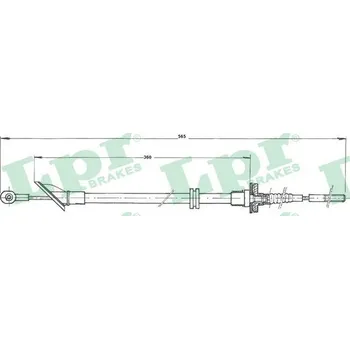 Spojkové lanko Tazne lanko, ovladani spojky, , 7706794, LPR, C0133C