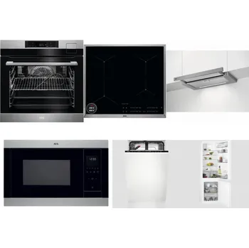 Set domácích spotřebičů AEG BSK792380M + AEG Mastery SenseBoil IAE64413XB + AEG DPE5660M + AEG Mastery MSB2547D-M + AEG Mastery GlassCare FSE73407P + AEG Mastery NoFrost SCB618F6TS