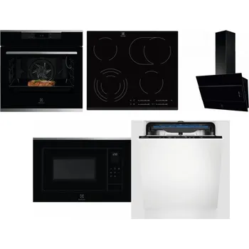 Set domácích spotřebičů ELECTROLUX KOEBP39X + ELECTROLUX EHF6547FXK + ELECTROLUX LFV316K + ELECTROLUX LMS4253TMX + ELECTROLUX EES48200L