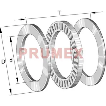 INA 81192-M axiální válečkové ložisko