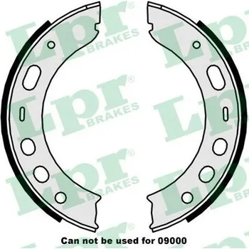 Brzdová čelist Sada brzdových čelistí, parkovací brzda, , LPR, 09510