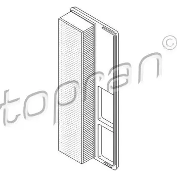 Vzduchový filtr Vzduchový filtr, , 0834732, 1542778, 1706918, 51775324, 51924761, 55183265, 55193849, 834732, 95513354, 9S519601B1A, 9S519601BA, TOPRAN, 304 056