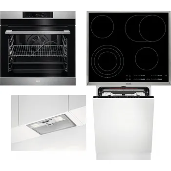 Set domácích spotřebičů AEG BPK742380M + AEG Mastery DirectTouch HK654070XB + AEG DGB3523S + AEG FSE74707P