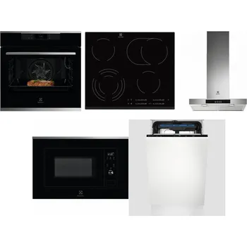 Set domácích spotřebičů ELECTROLUX KOEBP39X + ELECTROLUX EHF6547FXK + ELECTROLUX LFT426X + ELECTROLUX LMS2203EMX + ELECTROLUX EEM23100L