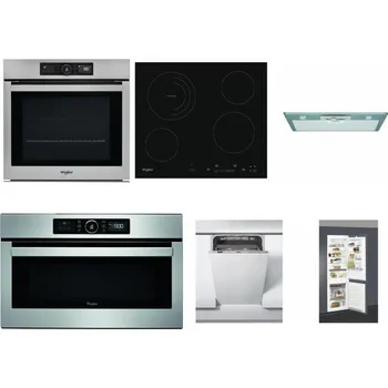 Set domácích spotřebičů WHIRLPOOL AKZ9 9480 IX + WHIRLPOOL AKT 8900 BA + WHIRLPOOL AKR 650/1 IX + WHIRLPOOL ABSOLUTE AMW 730 IX + WHIRLPOOL WSIC 3M27 C + WHIRLPOOL ART 66112