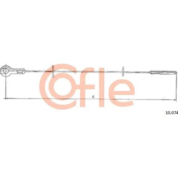 Lanko parkovací brzdy Lanko plynu, , 211721555A, COFLE, 10.074