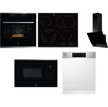 Set domácích spotřebičů ELECTROLUX KOEBP39X + ELECTROLUX EHF6547FXK + ELECTROLUX LFV616K + ELECTROLUX LMS4253TMX + ELECTROLUX EEM48300IX