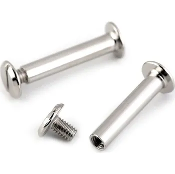 Šroub Stoklasa Knihařský šroub nikl 750724 5 x 28 mm 20 ks