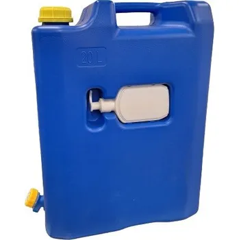 Kanystr KANYSTR NA VODU 20l - MODRÝ + SAMOSTATNÝ DÁVKOVAČ + KOHOUT