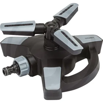 Zavlažovač Kruhový rozstřikovač Granit BLACK EDITION zavlažovač na hadici rychlospojka na 110 m2