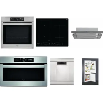 Set domácích spotřebičů WHIRLPOOL AKZ9 9480 IX + WHIRLPOOL WL B8160 NE + WHIRLPOOL AKR 749/1 IX + WHIRLPOOL ABSOLUTE AMW 730 IX + WHIRLPOOL WSBO 3O34 PF X + WHIRLPOOL ART 65031