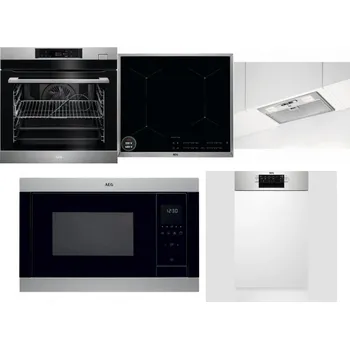 Set domácích spotřebičů AEG BSK782380M + AEG Mastery SenseBoil IAE64413XB + AEG DGB3523S + AEG Mastery MSB2547D-M + AEG Mastery MaxiFlex FEE73517PM