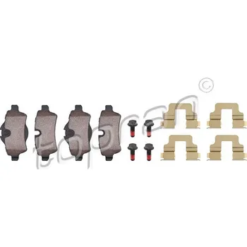 Brzdová destička Sada brzdových destiček, kotoučová brzda, , 34216778327, TOPRAN, 501 718