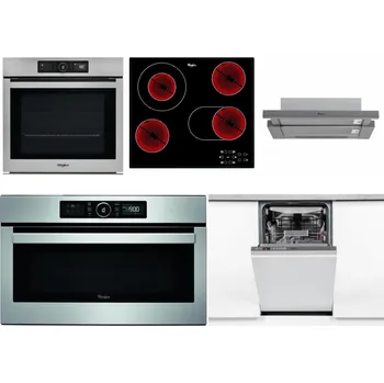 Set domácích spotřebičů WHIRLPOOL AKZ9 9480 IX + WHIRLPOOL AKT 8190/BA + WHIRLPOOL AKR 749/1 IX + WHIRLPOOL ABSOLUTE AMW 730 IX + WHIRLPOOL WSIO 3O34 PFE X