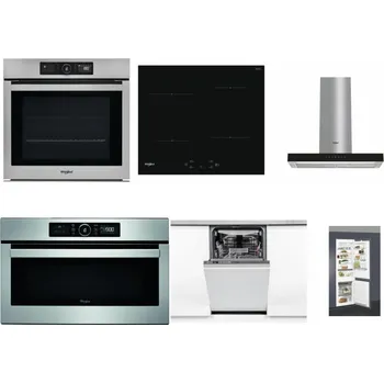 Set domácích spotřebičů WHIRLPOOL AKZ9 9480 IX + WHIRLPOOL WS Q2760 BF + WHIRLPOOL WHBS 62F LT K + WHIRLPOOL ABSOLUTE AMW 730 IX + WHIRLPOOL WSIO 3O34 PFE X + WHIRLPOOL ART 66112