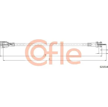 Náhon tachometru Hřídel tachometru, , COFLE, S21514