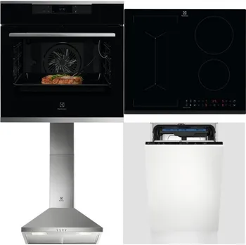 Set domácích spotřebičů ELECTROLUX KOEBP39X + ELECTROLUX LIV63431BK + ELECTROLUX LFC316X + ELECTROLUX EEM23100L