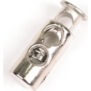 Plastová brzdička 5 mm stříbrná - balení 10 ks