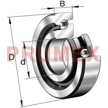 FAG 7603050-TVP axiální kuličkové ložisko s kosoúhlým stykem