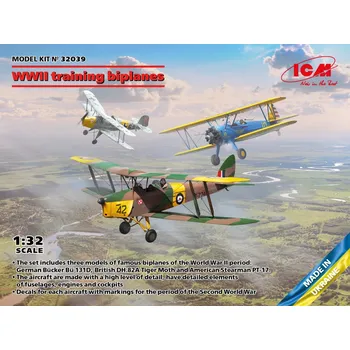 Plastikový model 1:32 Training Biplanes WWII