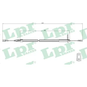 Lanko parkovací brzdy Tažné lanko, parkovací brzda, , 2014200685, 2014201185, LPR, C0407B