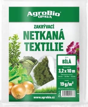 Mulčovací textilie AgroBio Opava Netkaná textilie bílá 19 g/m2