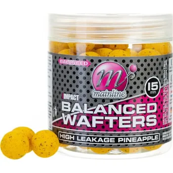 Mainline Neutálně Vyvážené Boilie High Impact Balanced Wafters 15mm Průměr: 15mm, Příchuť: H.L. Pineapple