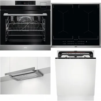Set domácích spotřebičů AEG BSK792380M + AEG Mastery DoubleBridge IKE64450XB + AEG DPE5660M + AEG FSE74707P
