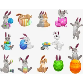 Jedlá dekorace na dort Caketools Jedlý papír A4 Velikonoce mix 1