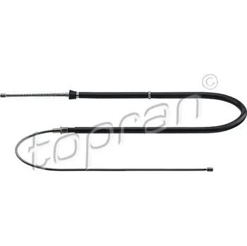 Brzdový systém Tažné lanko, parkovací brzda, , 1S0609721C, 1S0609721E, TOPRAN, 116 448