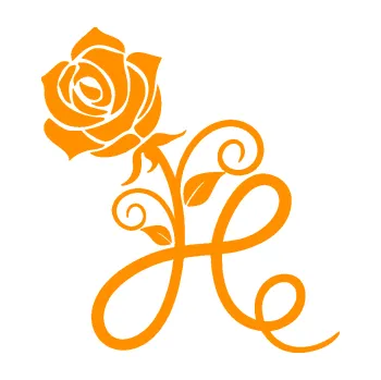 Samolepící dekorace Květina dekor 036 levá růže (06 - oranžová) SAMOLEPKA NA AUTO, NÁLEPKA, FÓLIE, POLEP, TUNING, VLASTNÍ TEXT, TISK, AUTOSAMOLEPKY.cz, POLEPY, OBRÁZEK, LOGO, 3D STICKERS