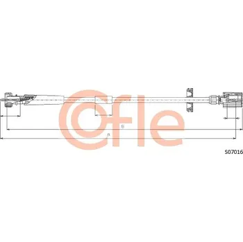 Auto-moto Hřídel tachometru, , 46511571, COFLE, S07016