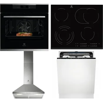 Set domácích spotřebičů ELECTROLUX KOEBP39X + ELECTROLUX EHF6547FXK + ELECTROLUX LFC316X + ELECTROLUX EEM69410L