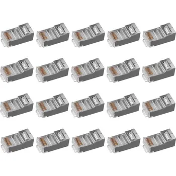 Rozvaděč EMOS Konektor RJ45 FTP Cat.5e stíněný 1821100100