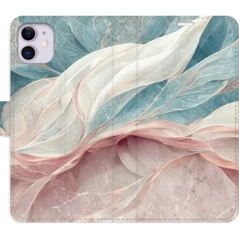 Pouzdro na mobilní telefon Flipové pouzdro iSaprio - Old Leaves 03 - iPhone 11