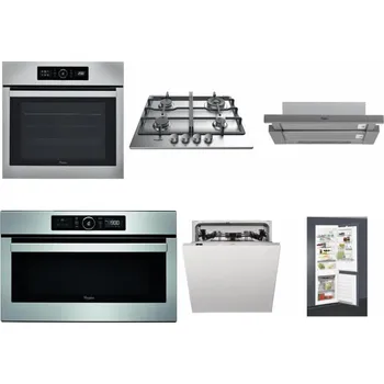 Set domácích spotřebičů WHIRLPOOL ABSOLUTE AKZ9 6230 IX + WHIRLPOOL TKRL 661 IX EU + WHIRLPOOL AKR 749/1 IX + WHIRLPOOL ABSOLUTE AMW 730 IX + WHIRLPOOL WIC 3C33 PFE + WHIRLPOOL ART 65031