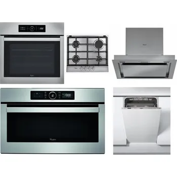 Set domácích spotřebičů WHIRLPOOL ABSOLUTE AKZ9 6230 IX + WHIRLPOOL AKR 351/IX + WHIRLPOOL AKR 860 IX + WHIRLPOOL ABSOLUTE AMW 730 IX + WHIRLPOOL WSIC 3M27 C