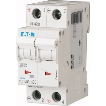 Jistič EATON Jistič 50C/2-DC PL7 10kA 264907