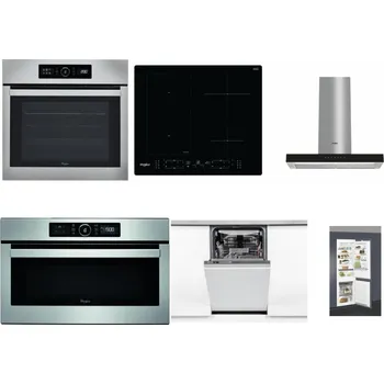 Set domácích spotřebičů WHIRLPOOL ABSOLUTE AKZ9 6230 IX + WHIRLPOOL WL B8160 NE + WHIRLPOOL WHBS 62F LT K + WHIRLPOOL ABSOLUTE AMW 730 IX + WHIRLPOOL WSIO 3O34 PFE X + WHIRLPOOL ART 66112