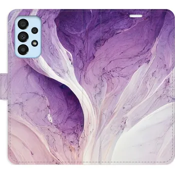 Pouzdro na mobilní telefon Flipové pouzdro iSaprio - Purple Paint - Samsung Galaxy A33 5G