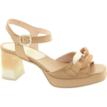 Dámské sandále HISPANITAS Dámské kožené béžové sandály HV232547-DESERT-255 Velikost 39